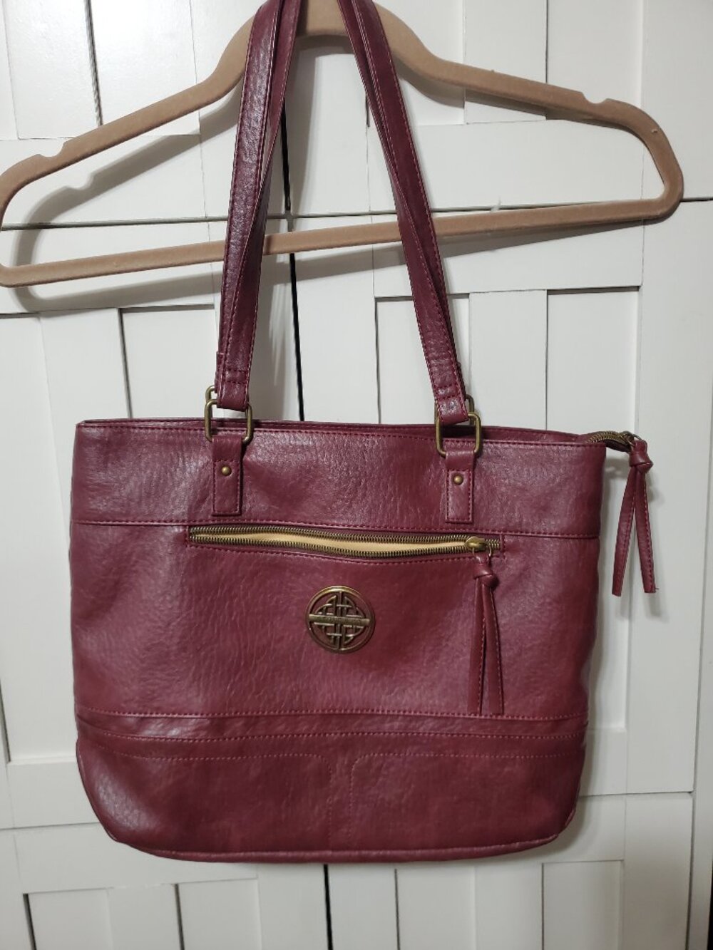 Burgundy Stone & Co Purse